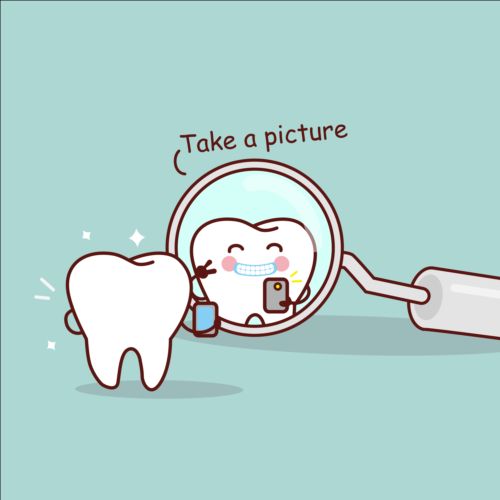 Cute cartoon tooth design vector 01 Tooth cute cartoon   