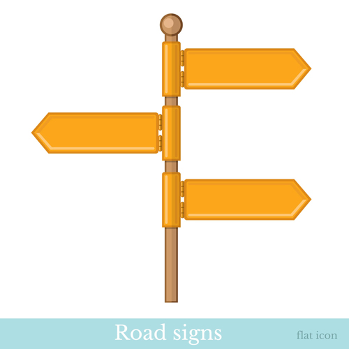 Road sign vector illustration sign road illustration   