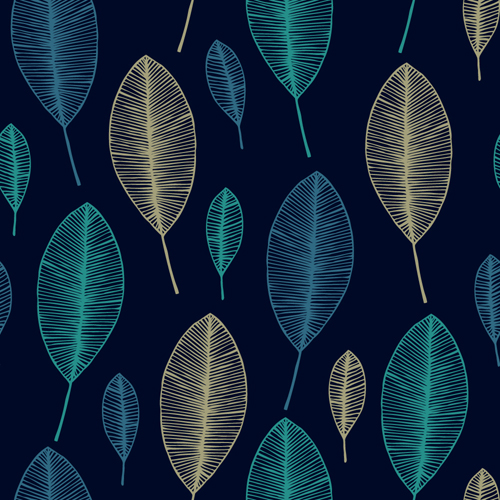 Leaves textures pattern seamless vector 06 textures seamless pattern leaves   