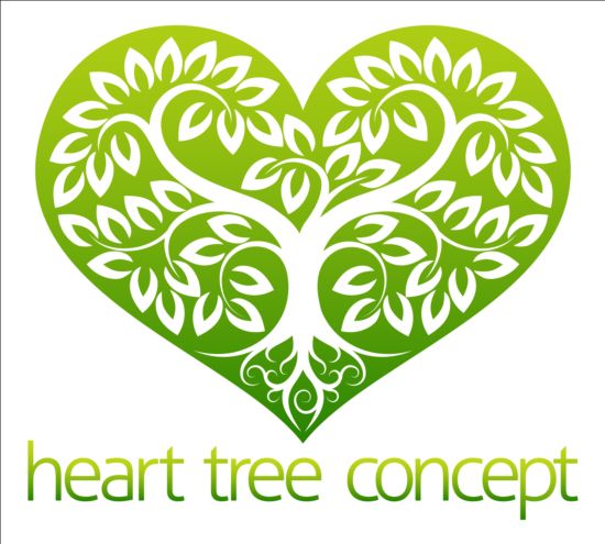 Heart tree logo vector 01 tree logo heart   