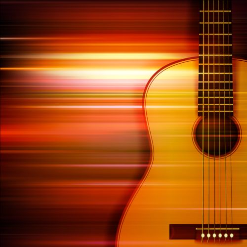 Abstract music background with acoustic guitar vector music guitar background acoustic abstract   