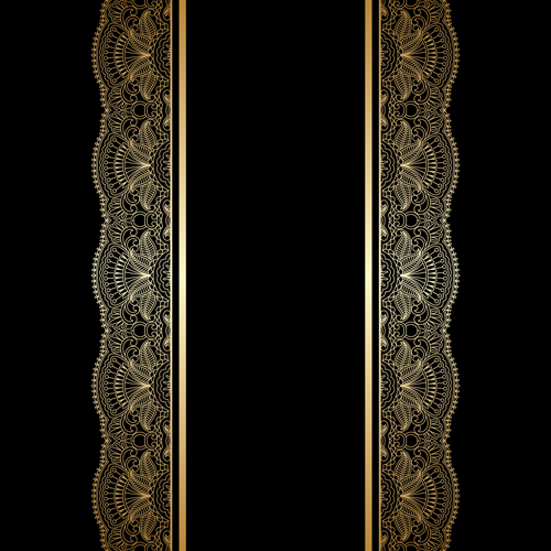 Golden decor borders vector graphics 02 graphics golden decor borders   