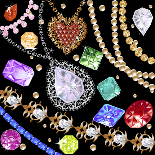 Colorful Gems design vector 05 gems colorful color   