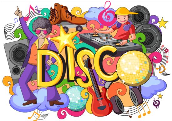 Disco doodle vector illustration illustration doodle disco   