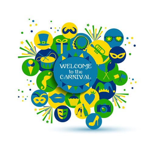 Brazil carnival creative background vector 03 creative carnival Brazil background   