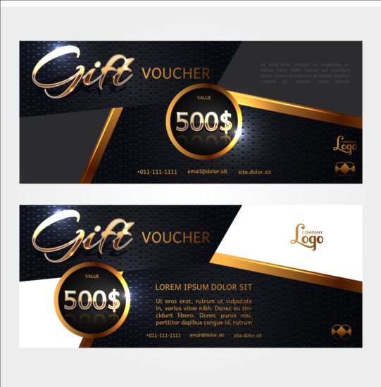 Golden gift voucher luxury vector 04 voucher luxury golden gift   