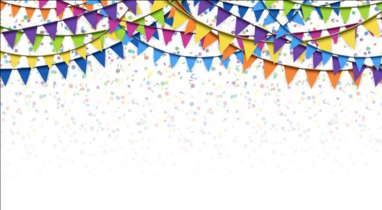 Flag with confetti background vector 02 flag confetti   