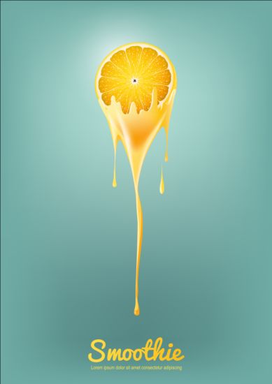 lemon smoothie vector background smoothie lemon background   
