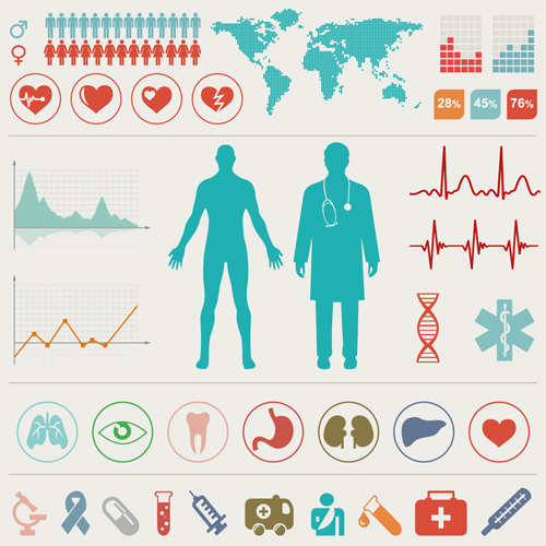 Medical health Infographic template vector 01 medical infographic health   