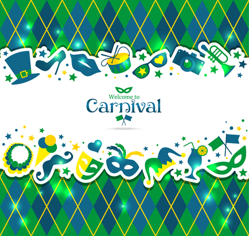 Brazil carnival creative background vector 01 creative carnival Brazil background   