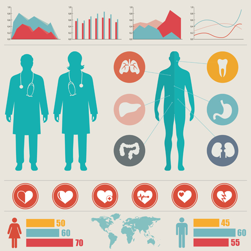 Medical health Infographic template vector 06 medical infographic health   