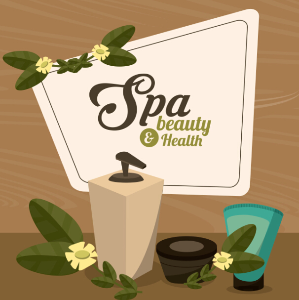 Spa beauty health vector background 03 spa health beauty background   