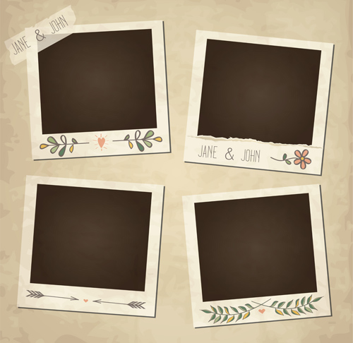 Cute photo frame vector set 08 photo frame cute   