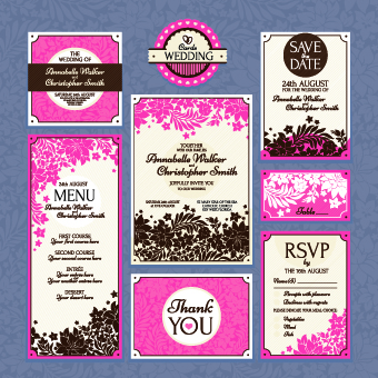 Wedding card vector template 04 wedding card wedding vector template card vector card   