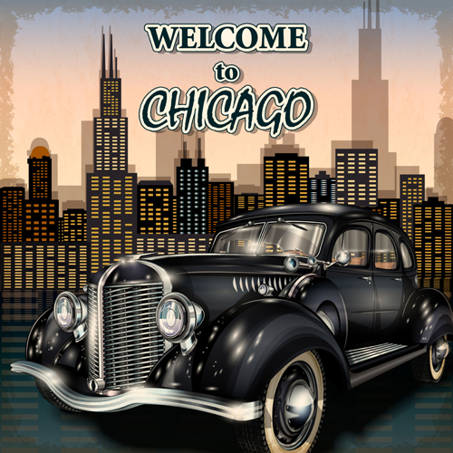 Retro car travel poster vector graphics 12 travel Retro font poster graphics car   