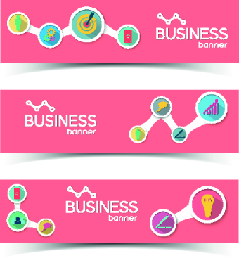 Creative Business banners elements vector 05 elements element Creative business creative business banners banner   