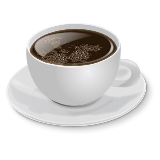 Cafe with white cup vector material 02 white material cup cafe   