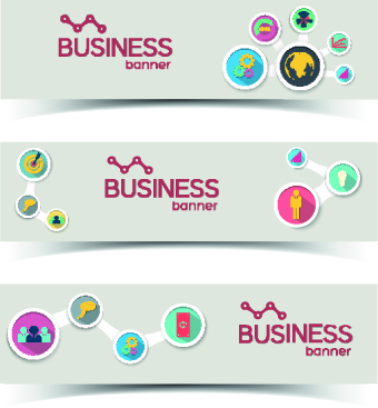 Creative Business banners elements vector 03 elements element Creative business creative business banners banner   