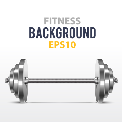 Dumbbell with fitness background vector 01 fitness dumbbell background   