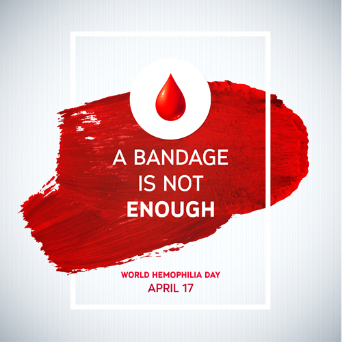 World Hemophilia Day poster vector graphics 06 world poster Hemophilia   