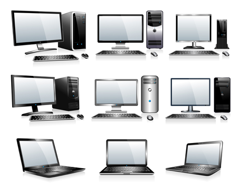 Different computers illustration vector illustration different computers   