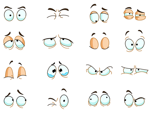 Cartoon eyes vectors set 02 eyes cartoon   