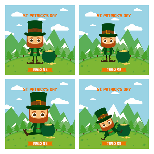 Saint Patricks Day vector background 02 Saint Patrick\'s background   