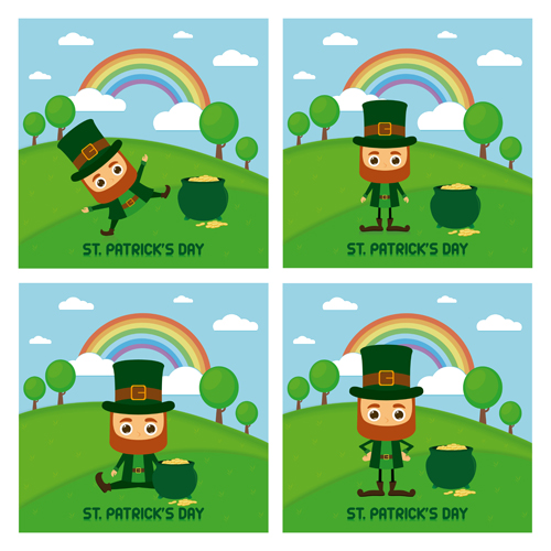 Saint Patricks Day vector background 01 Saint Patrick\'s background   