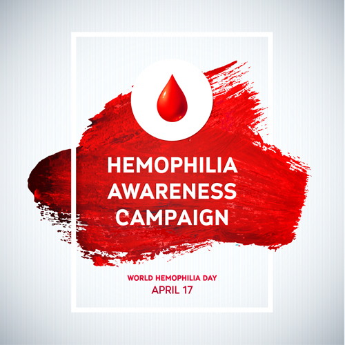 World Hemophilia Day poster vector graphics 03 world poster Hemophilia   