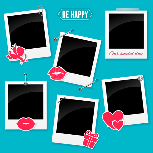 happy love photo frame vector photo love happy frame   