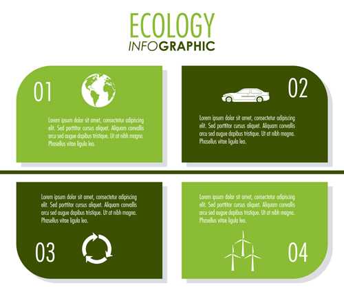 Modern ecology Infographic vectors material 08 modern infographic ecology   