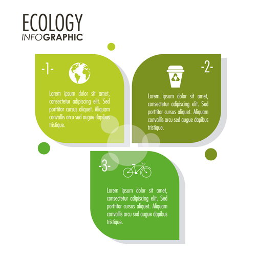 Modern ecology Infographic vectors material 02 modern infographic ecology   