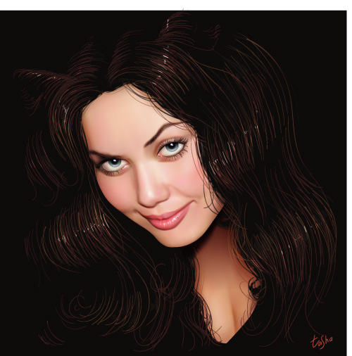 Realistic women Vector women realistic   