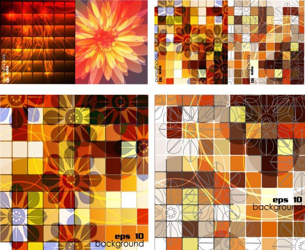 Square grid background vector square pattern grid Current color background   
