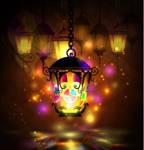 Ramadan kareem with beautiful lantern background 02 ramadan lantern kareem beautiful background   