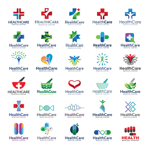 healthcare logos creative design vector logos healthcare design creative   