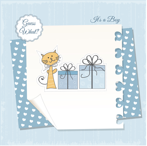 Cute baby card vector design 16 cute card baby   