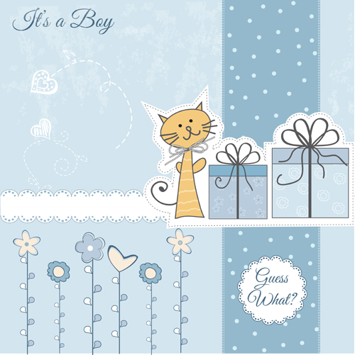 Cute baby card vector design 15 cute card baby   