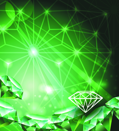 Green Diamond Backgrounds vector 04 green diamond backgrounds background   
