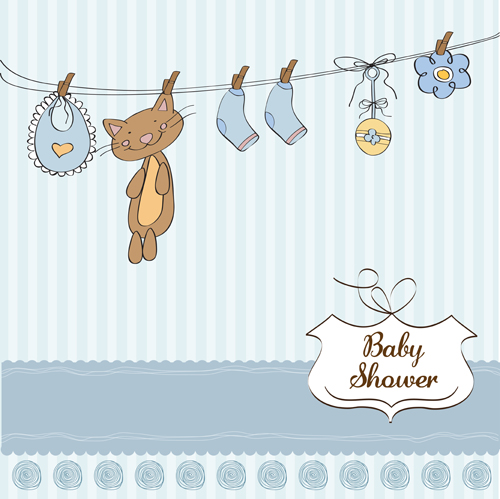 Cute baby card vector design 10 cute card baby   