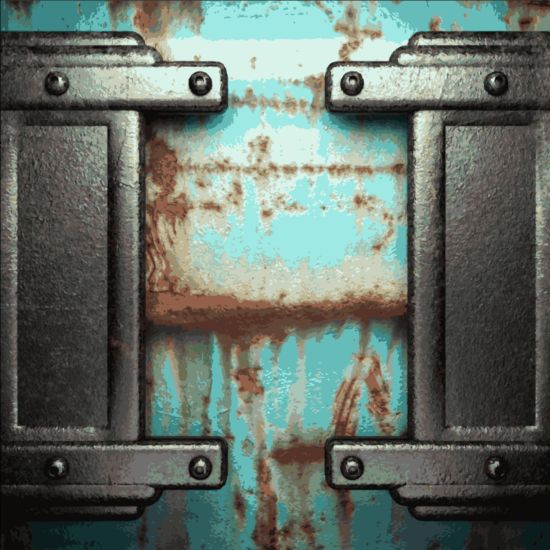 Rust metallic retor background vector 03 rust retor metallic background   