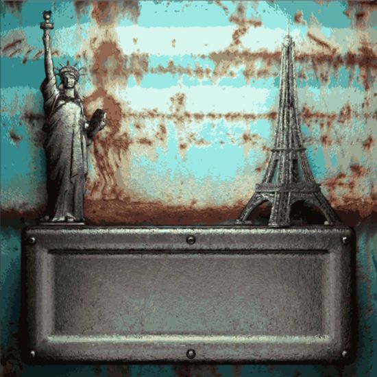 Rust metallic retor background vector 02 rust retor metallic background   