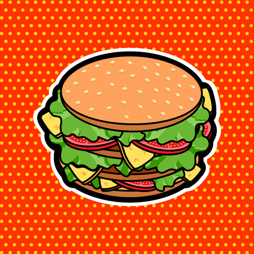 Fast food poster template vector material 01 template poster material food fast   