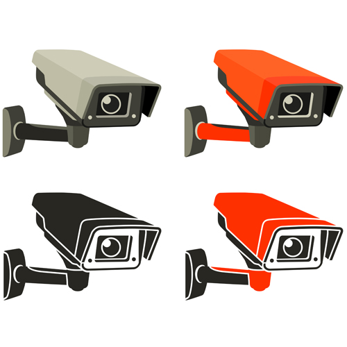 Vector Video surveillance design elements 03 video surveillance element design elements   