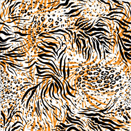 Tiger skin seamless pattern vector tiger skin seamless pattern   