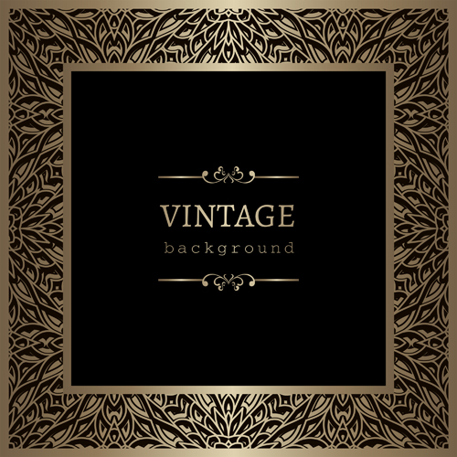 Vintage cecorative background material vector 04 vintage cecorative background   