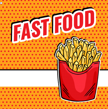 Fast food poster template vector material 05 template poster material food fast   
