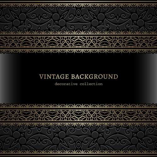 Vintage cecorative background material vector 01 vintage cecorative background   