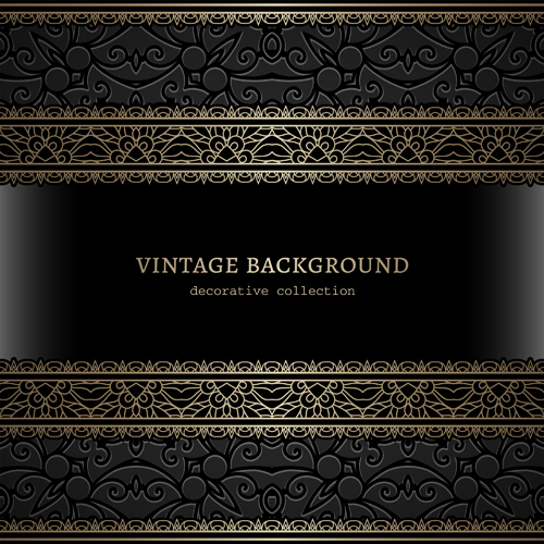 Vintage cecorative background material vector 01 vintage cecorative background   