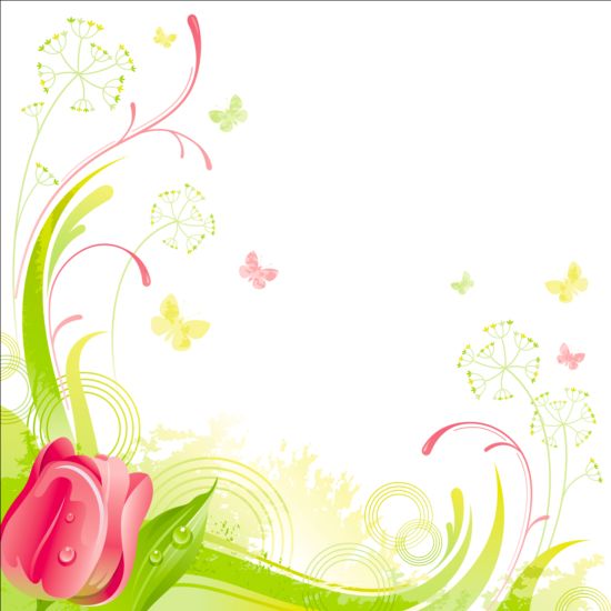 Elegant floral background illustration vector 09 illustration floral elegant background   